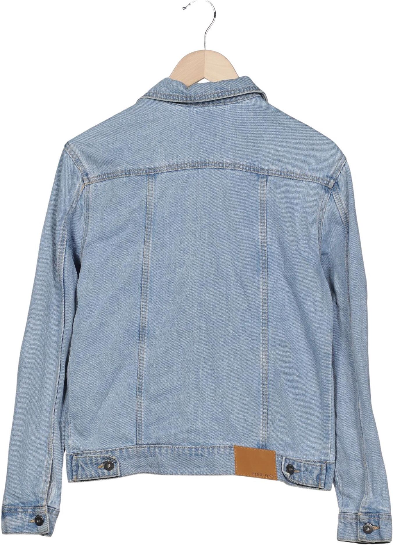 pier one Damen Jacke, Blau, Gr. XS, Baumwolle - Second Hand