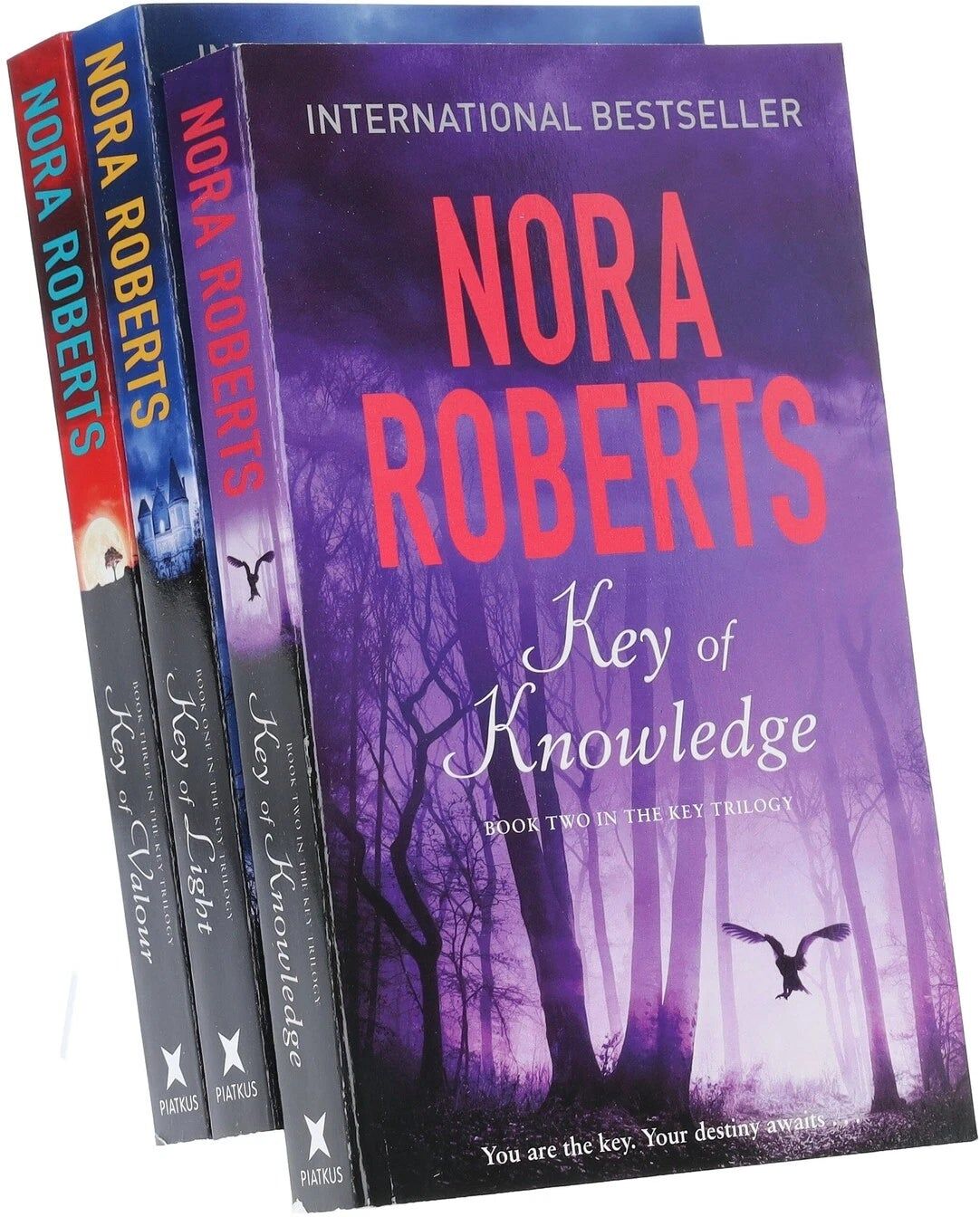 Piatkus Key Trilogy Series 3 Books Collection Set By Nora Roberts (Key Of Light, Key Of Knowledge, Key Of Valour)