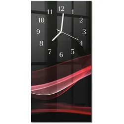 WANDUHR aus Glas 30x60 cm - Abstraktion