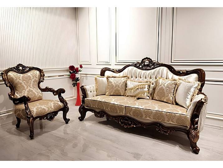 Xlmoebel Polstergarnitur Klassische Sofagarnitur für Wohnzimmer 3+1 Sitz Möbel Einrichtung, (Sofagarnitur, 2-tlg., 3+1-Sitzgarnitur), Made in Europa