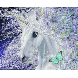 Diamond Dotz Diamond Painting Einhorn Lilien