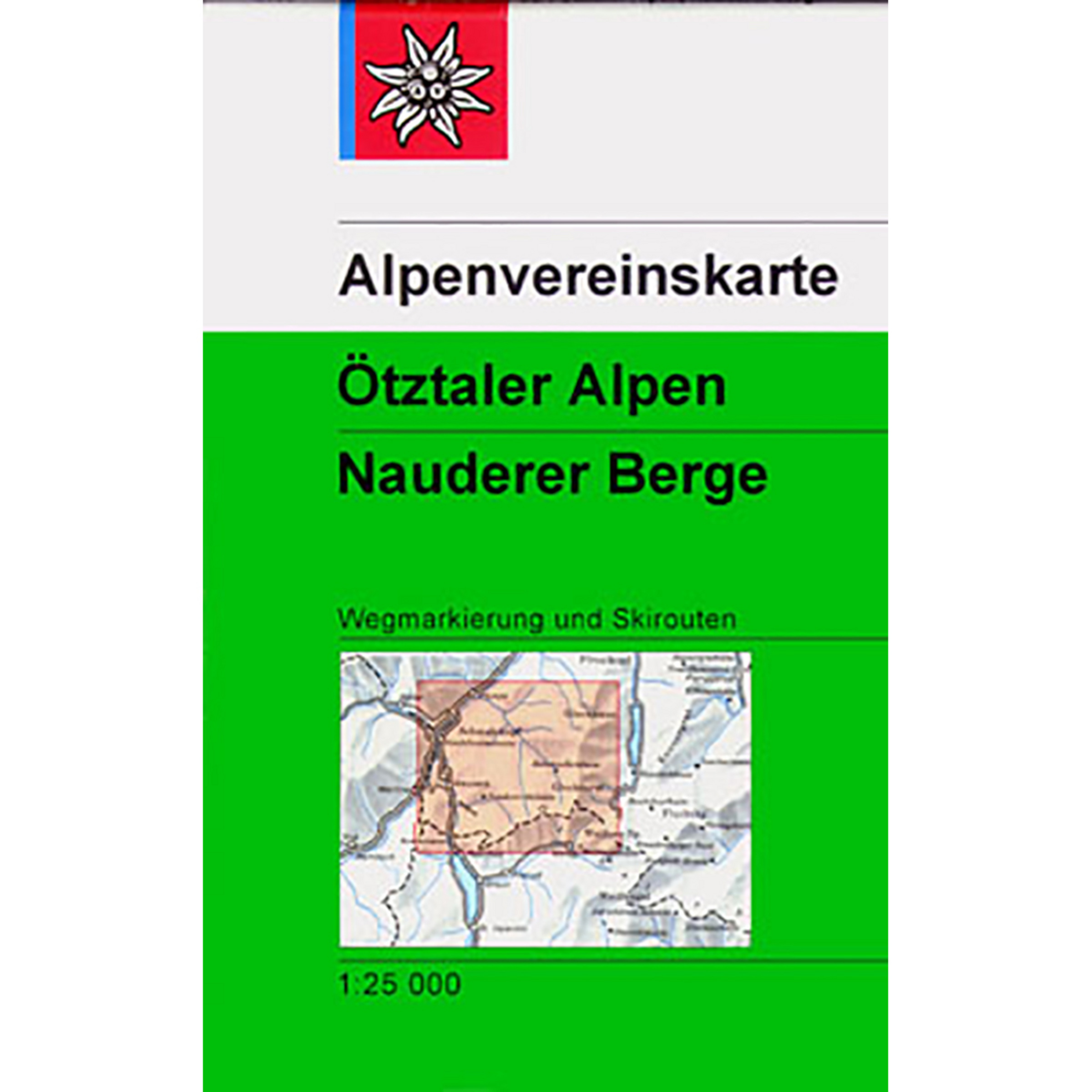 DAV AV-Karte 30/4 Ötztaler Alpen Nauderer B. Skiroute Topografische Karten
