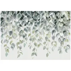 FOTOTAPETE Blätter Hängend Grün 350x250 cm