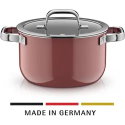 WMF Fusiontec Mineral Pro, Kochtopf mit Deckel, 20 cm, Rose Quartz, Pfanne + Kochtopf, Rosa