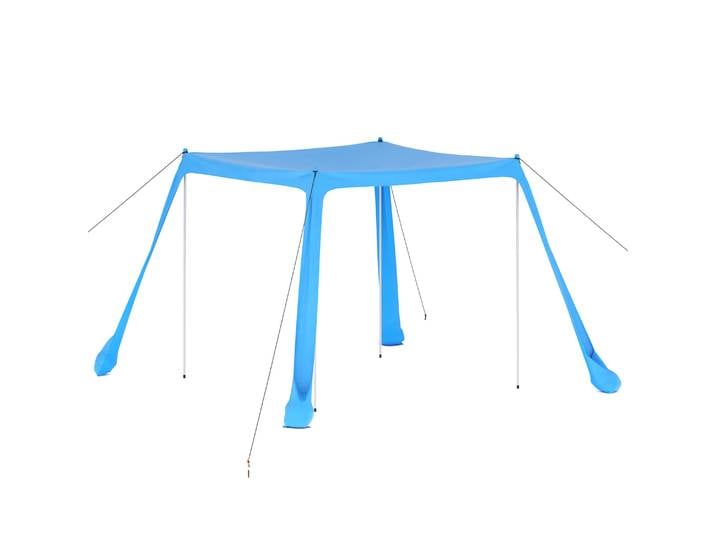 Strandzelt mit 4 Stangen 210 x 210 x 200 cm hellblau