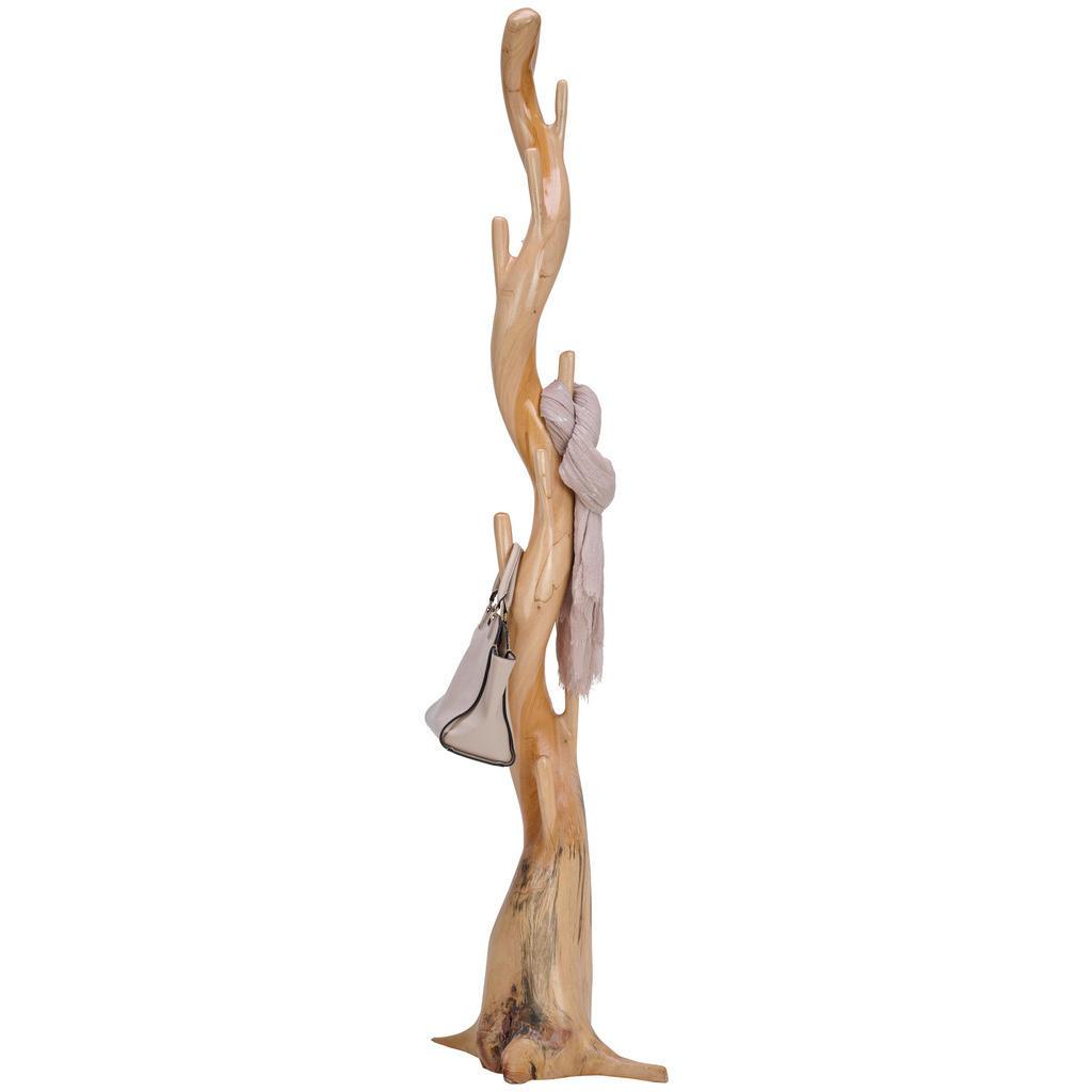 Landscape Kleiderständer , Hellbraun , Holz , Mahagoni , vollmassiv , 40x200x40 cm , Hutablage, Jackenhalter , Schlafzimmer, Kleiderständer