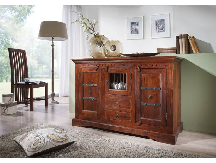 Buffet 130x50 Acacia laqué Nougat OXFORD #412