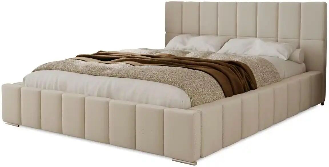 Höffner Polsterbett mit Stauraum  Ayr ¦ beige ¦ Maße (cm): B: 175 H: 100