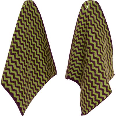 Spültuch PAD "VENTO", grün (burgundy, grau), Baumwolle, Geschirrtücher, Hochwertige Jacquard-Webung, modernes Muster, kräftige Farben