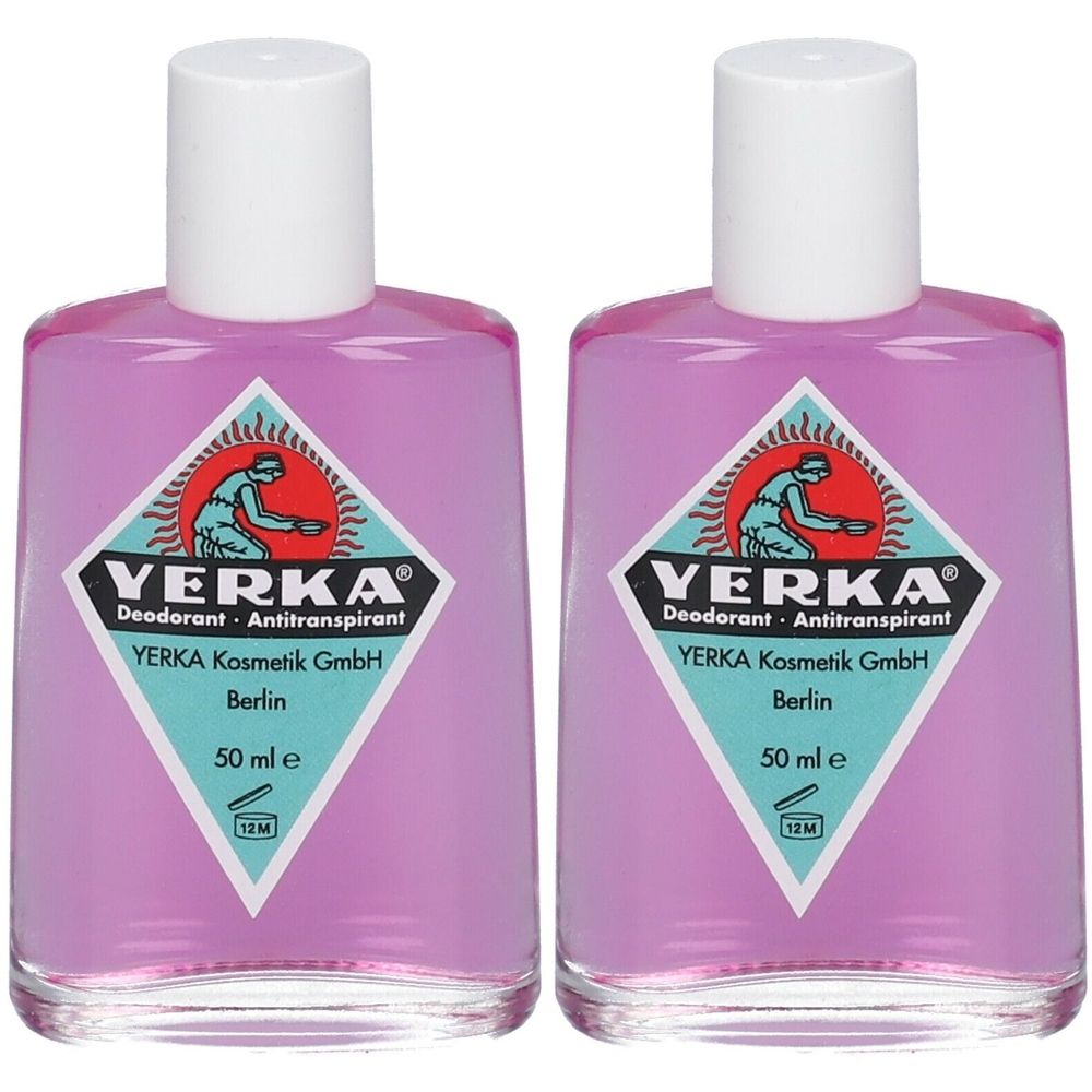 Yerka Deodorant Antitranspirant 2x 2x50 ml Flüssigkeit