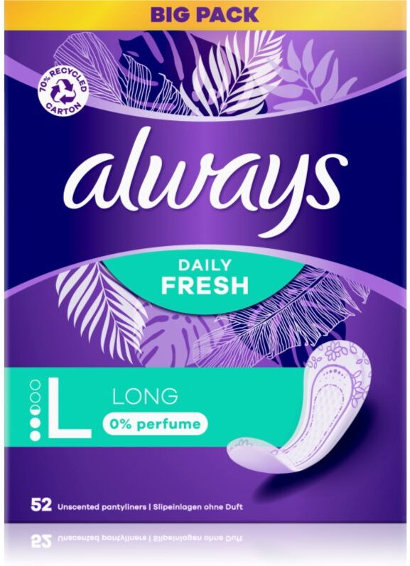 Always Daily Fresh Long Slipeinlagen Nicht parfümiert 52 St.