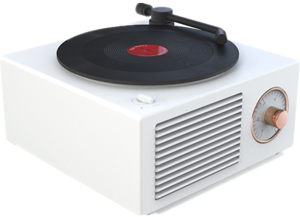 Atomic retro vinyl platenspeler met Bluetooth-luidspreker en mini-USB-kaartlezer