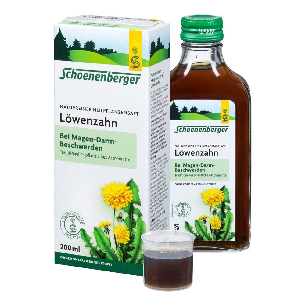 SALUS Pharma GmbH Schoenenberger Naturreiner Heilpflanzensaft Löwenzahn 00692191