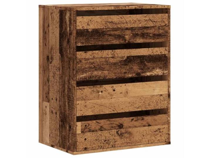 LMTYOENFG Kommode Altholz-Optik 60x41x76 cm Holzwerkstoff Sideboard Schmale Schubladenkommode in Altholz-Design fürs Schlafzimmer und den Flur. Bietet Verstaumöglichkeiten auf kompakter Fläche.