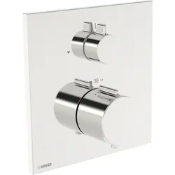 Hansa HANSAEASYTHERM 8113 Thermostat 81139262 Fertigmontageset, Sichtteil f. einen Abgang, eckig chrom