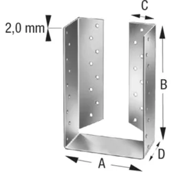 Simpson Sst, Holzverbinder, SIMPSON Balkenschuh BSDI 200x240 feuerverzinkt innenliegend mit Bewertung (Balkenschuh, 1 Stk.)