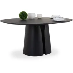 Esstisch MOBITEC BLOSSOM (LBH 160x135x77 cm) - braun - LBH 160x135x77 cm