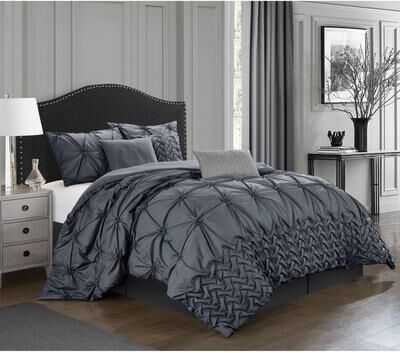 Nanshing Zalie Pleated 7-Piece Comforter Set