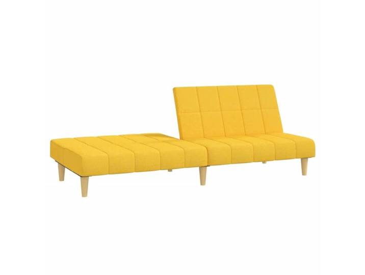 Meuble Sofa - HAOSHOP - Canapé-lit à 2 places jaune tissu&01_123006