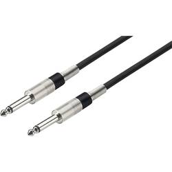 Monacor 0060410 Klinke Audio Verbindungskabel [1x Klinkenstecker 6.3 mm (mono) - 1x Klinkenstecker 6.3 mm (mono)] 1 m Schwarz