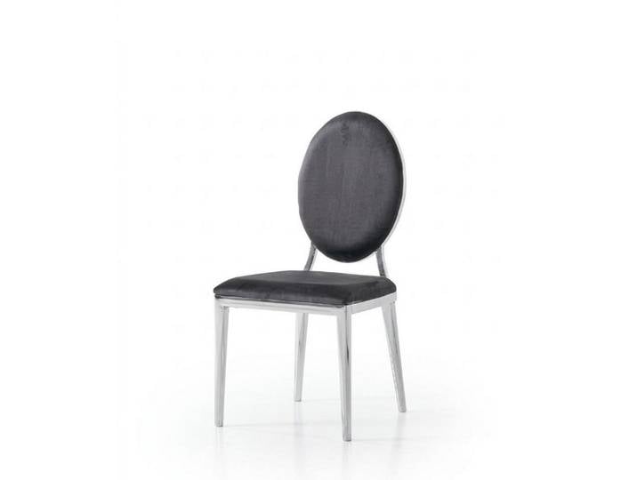 JVmoebel Esszimmerstuhl Stuhl Bequem Weich Stoff Metall Modern Vielseitig Schwarz Praktisch, Made in Europa