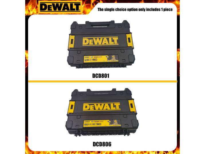 DEWALT – mallette à outils TSTAK originale pour DCD801-BOX DCD806-BOX, coque rigide vide en plastique, boîte de rangement portable robuste uniquement 1 pièces