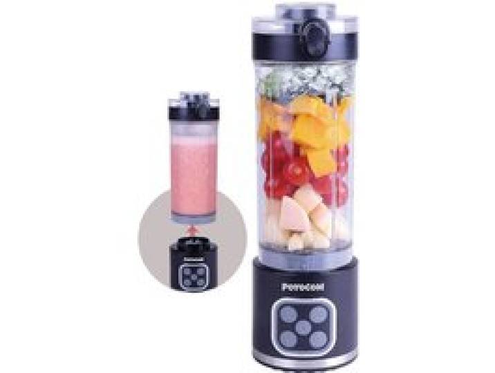 Mélangeur Mini Sans Fil 739 ml 4 Programmes Couvercle Anti-Fuites Bec Verseur USB-C Rechargeable Pour Smoothies et Glace