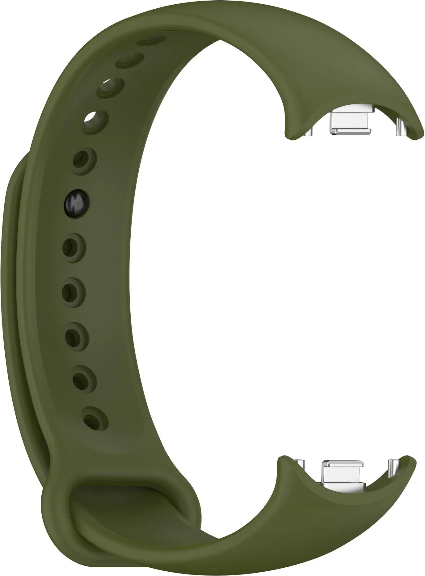 INF Stilvolles TPU-Armband, kompatibel mit Xiaomi Band 8/9 (Metal Head) Grün