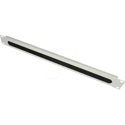 GC N0039 - Kabeldurchführung 19", mit Bürsteneinsatz, 1HE, lichtgrau