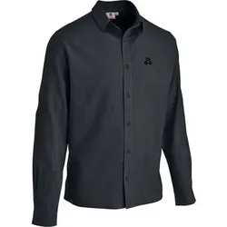 MAUL Herren Hemd Johannesburg - 1/2 Hemd uni, e, Größe 56 in Schwarz Schwarz