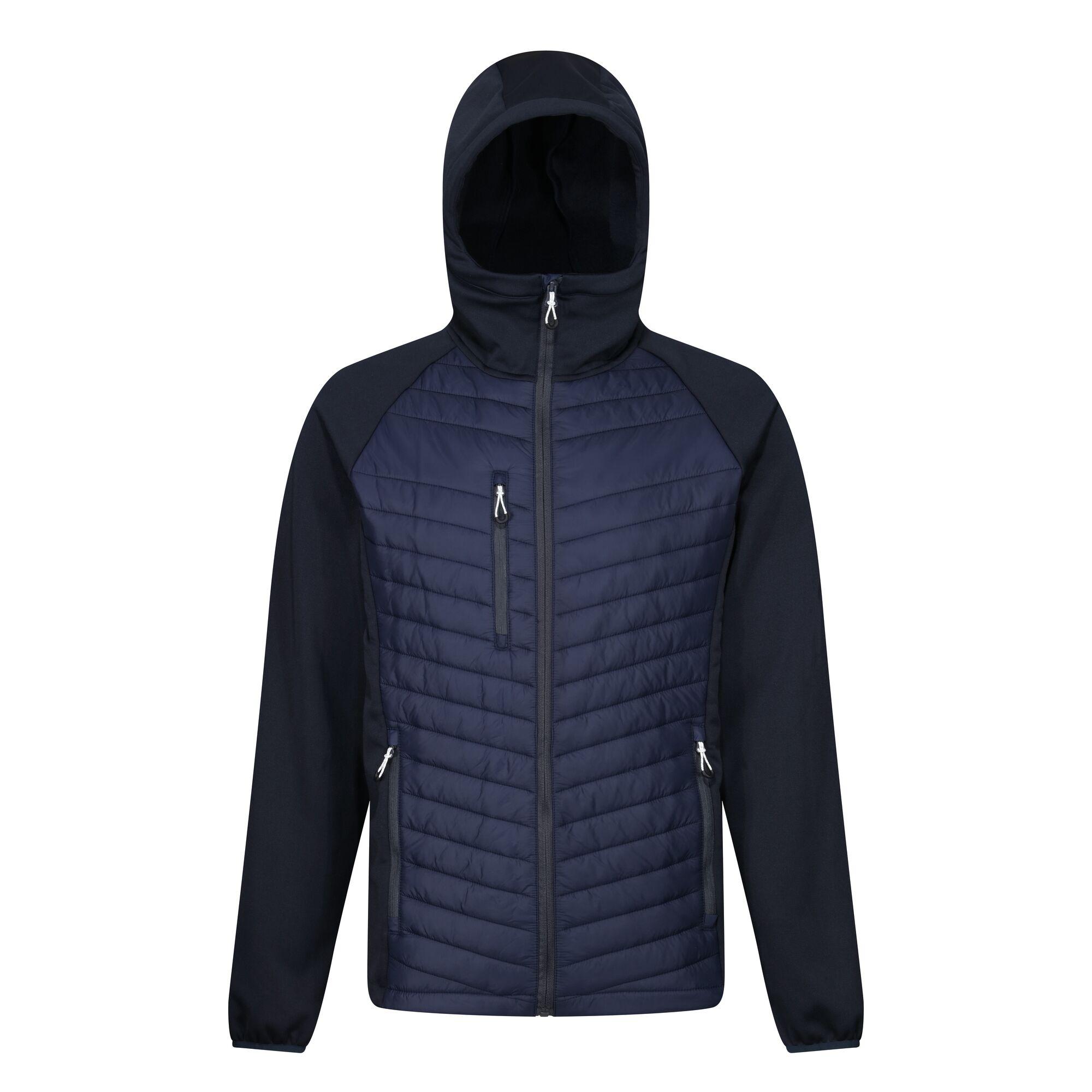 Regatta Heren Navigate Quilted Hybride Jas (Marine/Laat Grijs)