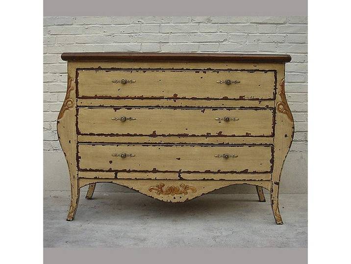 Luxury-Park-Direct Kommode Barrock Kommode Massivholz shabby schick.Luxury Park