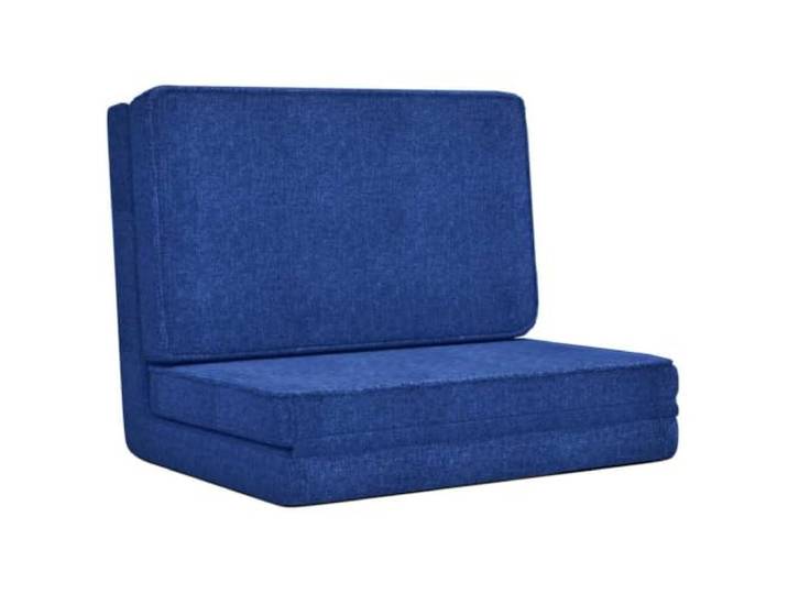 smnyxs Faltbarer Stuhl, blauer Stoff, verstellbare Liege Weicher Schaumstoff, Gästebettfunktion, Gästestuhl, einfache Aufbewahrung