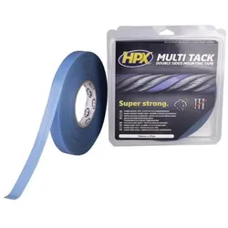 HPX, Klebeband, Doppelseitiges Multi-tack Klebeband - halbtransparent - 19 mm x 25 m (19 mm)