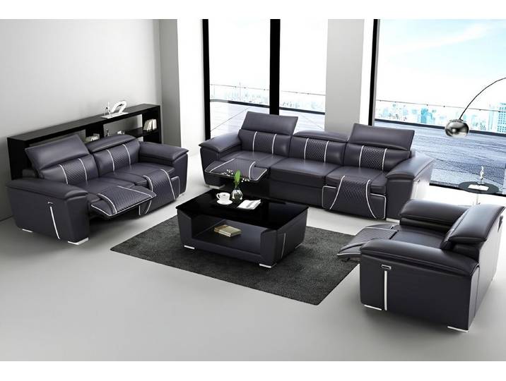 Xlmoebel Polstergarnitur Relax Sofa mit Relaxfunktion und hochwertiger Polsterung, (Polstergarnitur, 3-tlg., Relax Sofa 3-Sitzer), Hergestellt in Europa