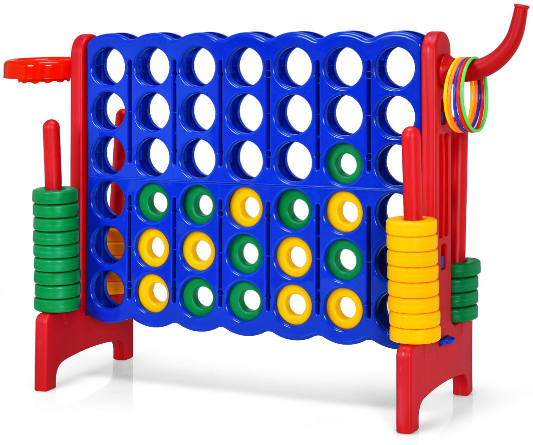 Freeport Park Garth Four in a Row Game Blue/Red 79cm H X 84cm W X 33cm D