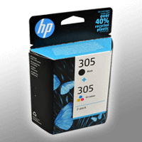2 HP Tinten 6ZD17AE 305 Doppelpack KCMY