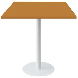 RestooTab - Tisch Rome weiß 70x70cm Dekor Ocker maggese