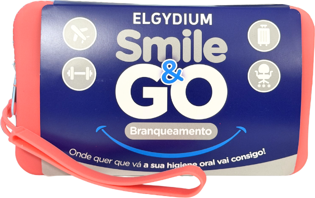 Elgydium Smile & Go Kit Viagem Branqueamento Cor Rosa