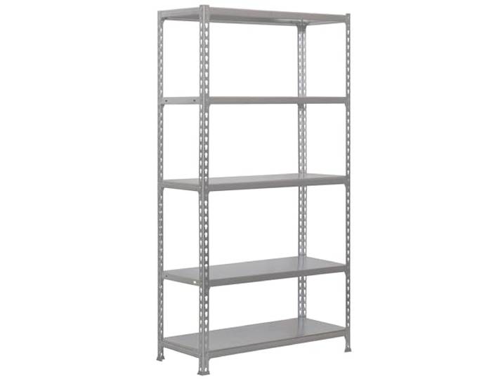 Simon Rack Metallregal 1800x900x300 mm - Simonclick 5 Höhen, Metallablage, Biegepunkt 180 kg, Korrosionsschutzlackierung, Klicksystem-Montage, Grau