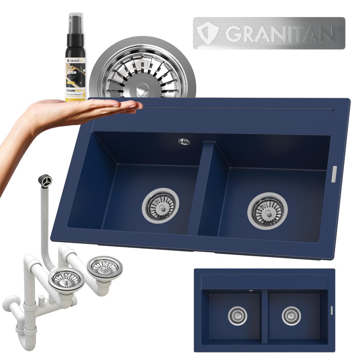 Granitan - Granitspüle - Küchenspüle - Spülbecken - DUET