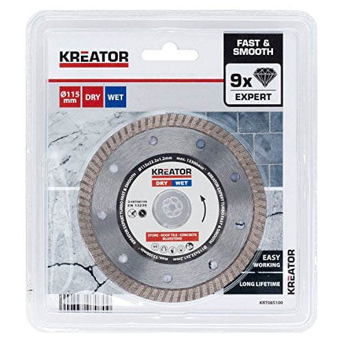 Kreator KRT085100 Diamantschijven set Ø115mm en Disco de Diamante D115 Expert Turbo