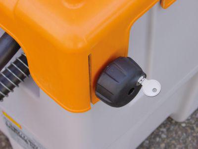 Klappdeckelverschluss für mobile Tankstellen CEMO Schmierstoff- und DT-Mobil Easy bis 200 l, inkl. 2 Schlüssel