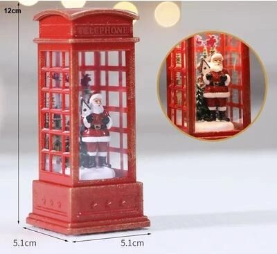 Useful Little Things Christmas Crystal Ball Ornament LED Lighted Train Santa Claus Snow Globe Home Party Holiday Decor b