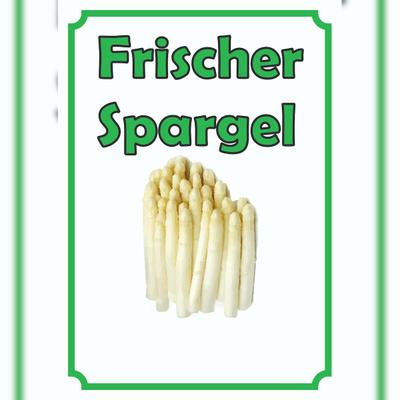 HB-Druck Verkaufsschild Schild Spargel Hochkant A3 (297x420mm)