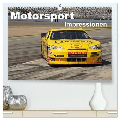 Motorsport - Impressionen (hochwertiger Premium Wandkalender 2027 DIN A2 quer), Kunstdruck in Hochglanz