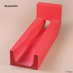 Beinlagerungsschiene ohne Bezug Beinlänge 75 cm mit Fersenausschnitt