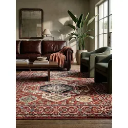 Teppich geometrisch Rot 200 x 290 cm - GLAZERT   Kadima Design