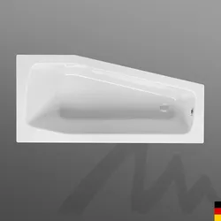 Mauersberger Badewanne „globosa“ 1700 × 700 mm, links in Weiß