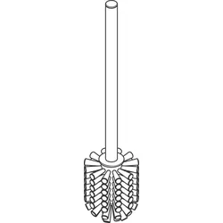 Hansgrohe WC-Bürste mit Stiel AddStoris BBC 94171340